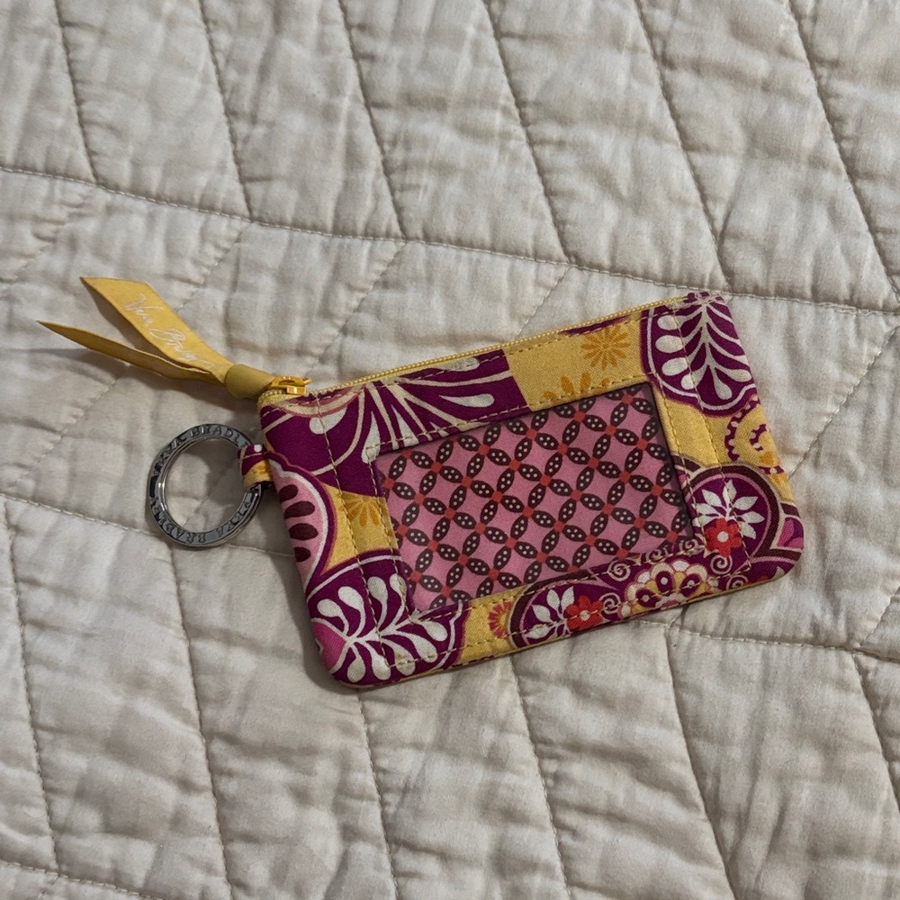 Vera Bradley Colorful Patterned Keychain Wallet